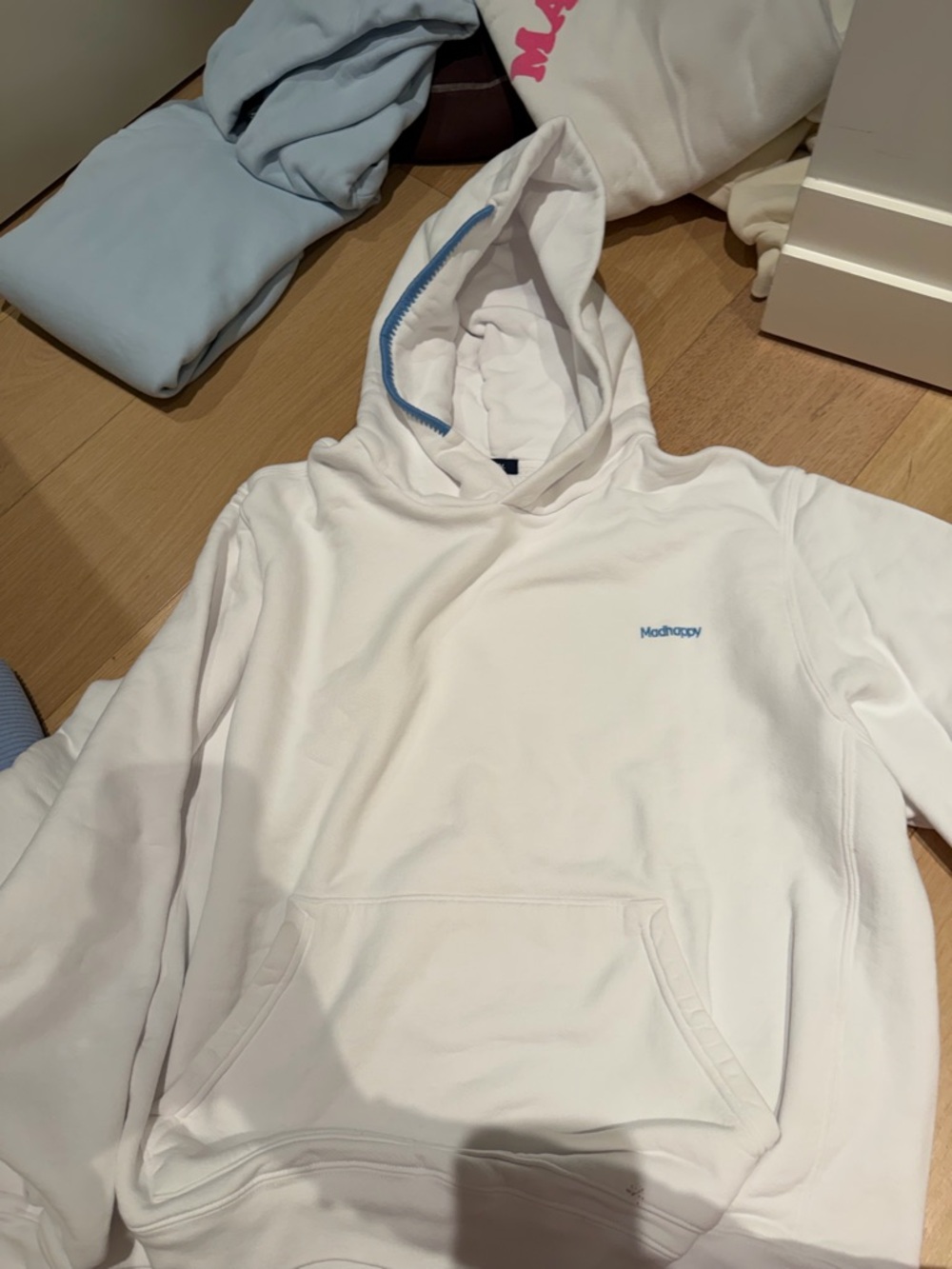Madhappy White Hoodie Sweatshirt - Men's & women’s Pullover